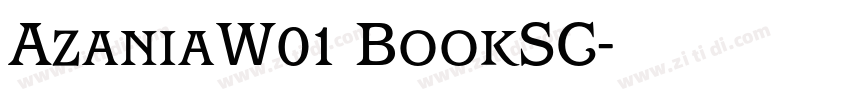 AzaniaW01 BookSC字体转换